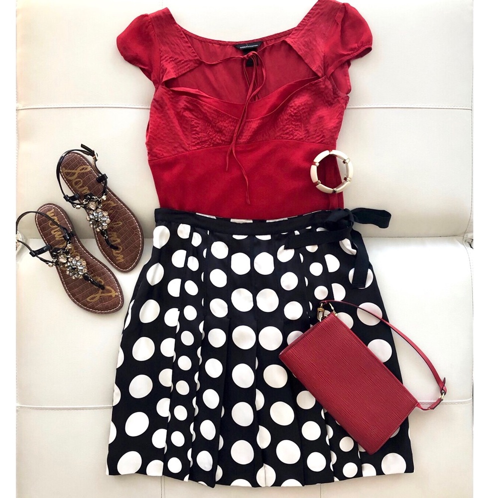 Polka dots I.N.C.  A-line skirt